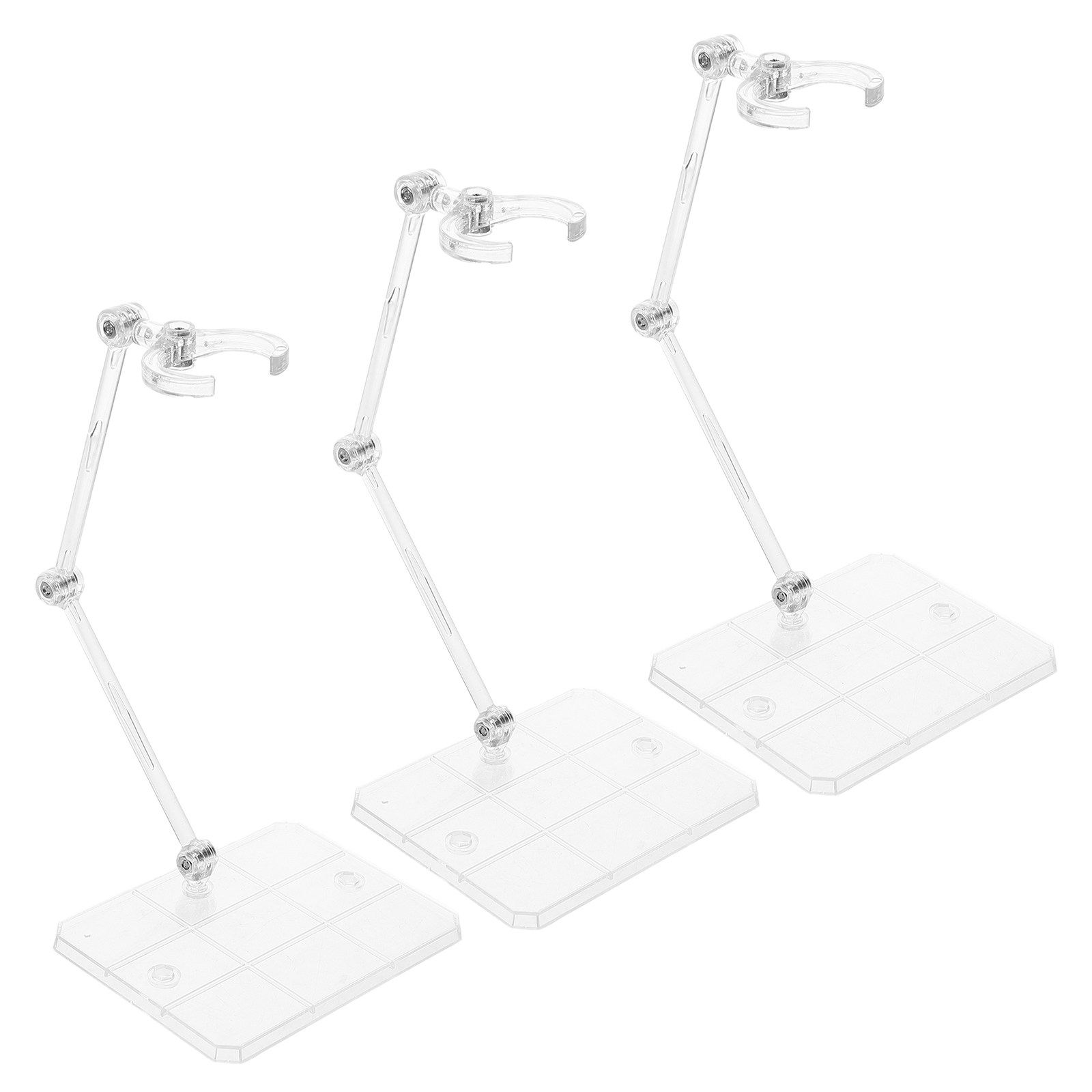 Action Figure Stand - 3 sztuki przezroczystych podstawek do figurek,