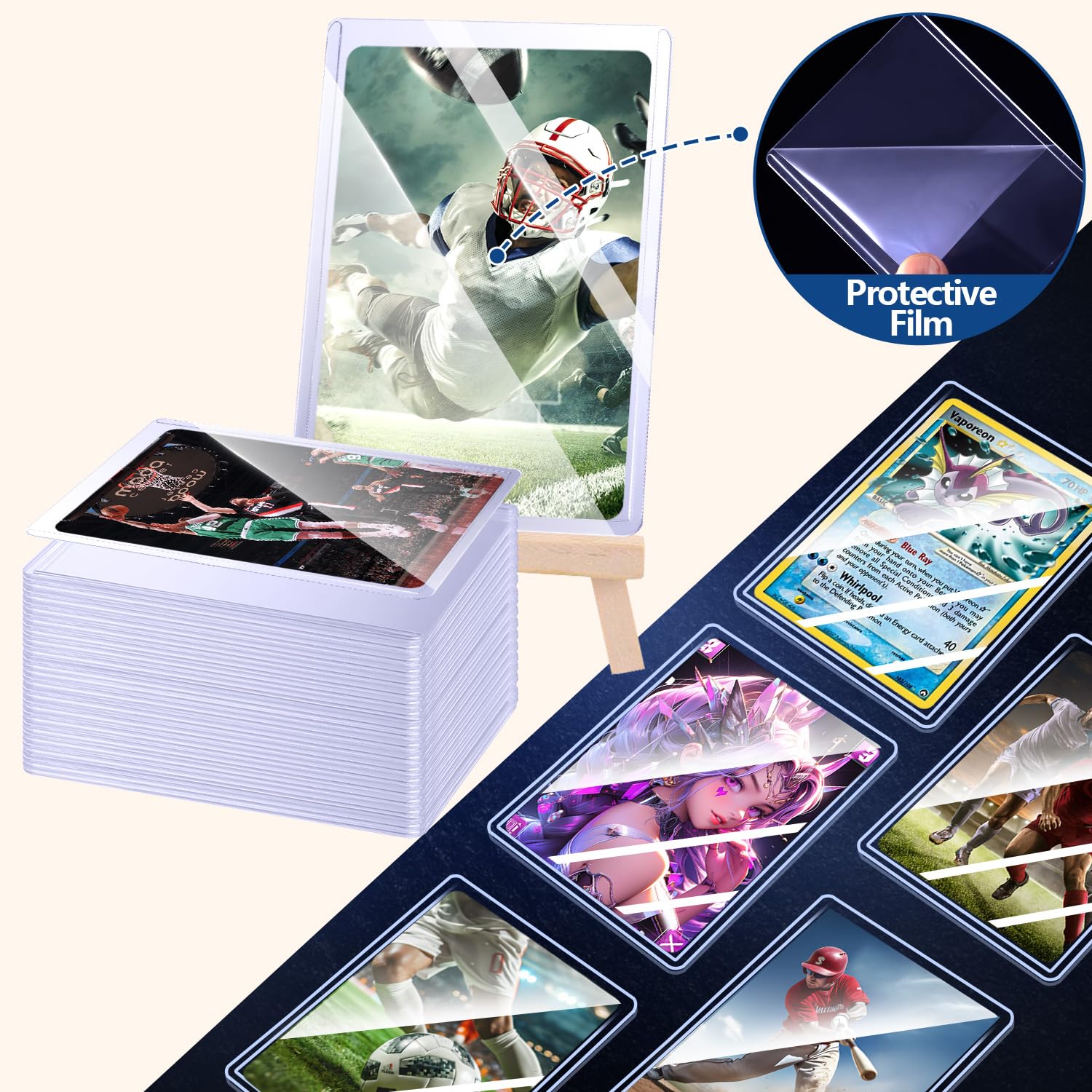 25-100 szt. Twarde etui ochron – Card Penny Sleeve recenzja i cena